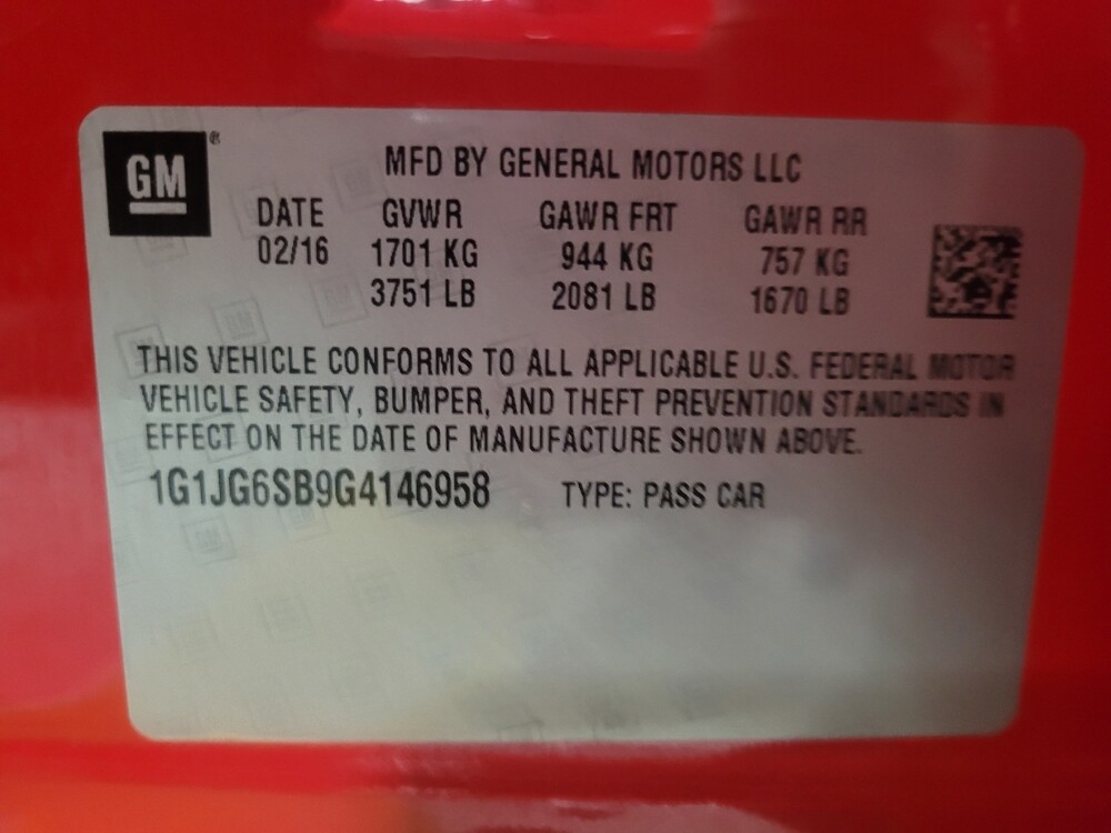 2016 Chevrolet Sonic in Conyers, GA 30094 - 18135513 33