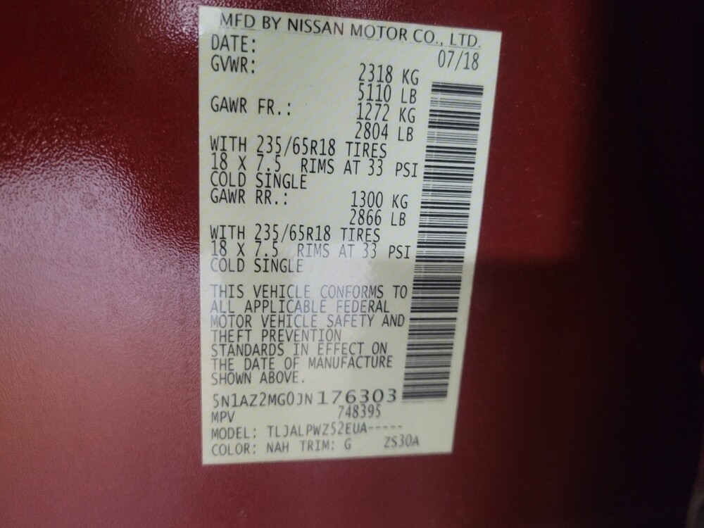 2018 Nissan Murano in Union City, GA 30291 - 18135517 33