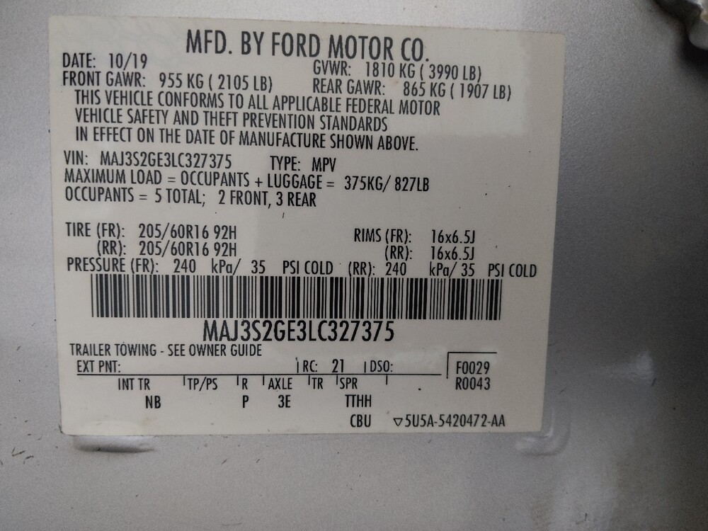 2020 Ford EcoSport in Union City, GA 30291 - 18135519 33