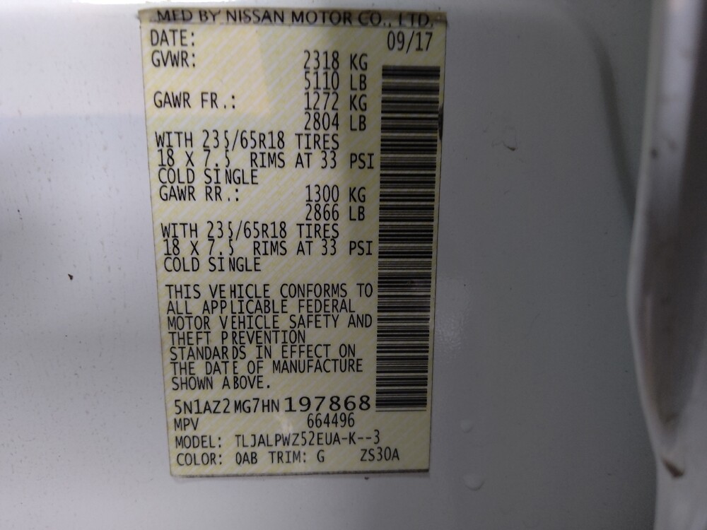 2017 Nissan Murano in Conyers, GA 30094 - 18135520 33