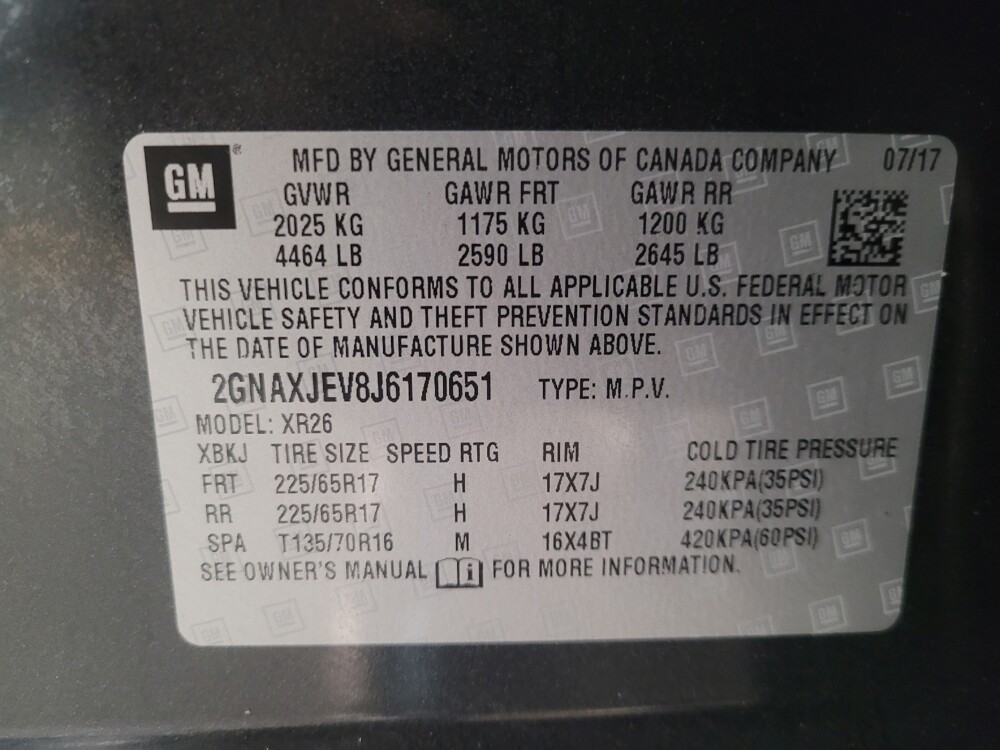 2018 Chevrolet Equinox in Athens, GA 30606 - 18135521 33