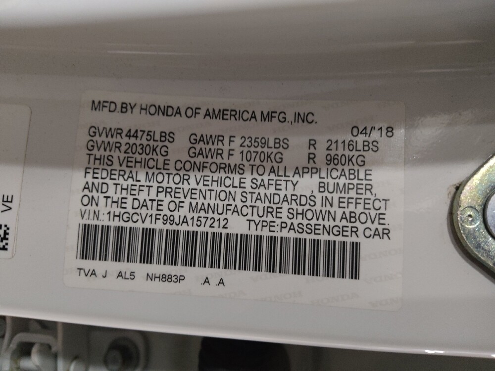 2018 Honda Accord in El Paso, TX 79907 - 18135537 33