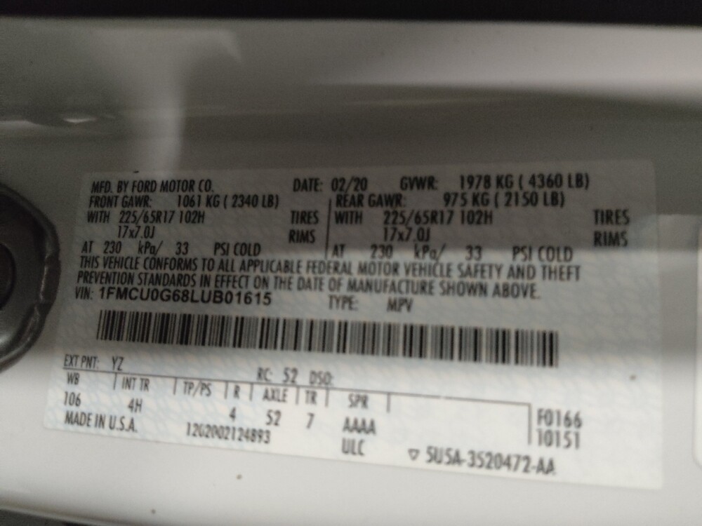 2020 Ford Escape in Lewisville, TX 75067 - 18135552 33