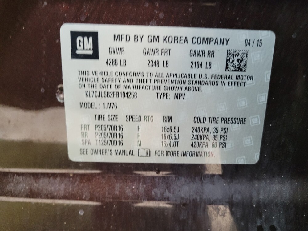 2015 Chevrolet Trax in Tampa, FL 33619 - 18135605 33