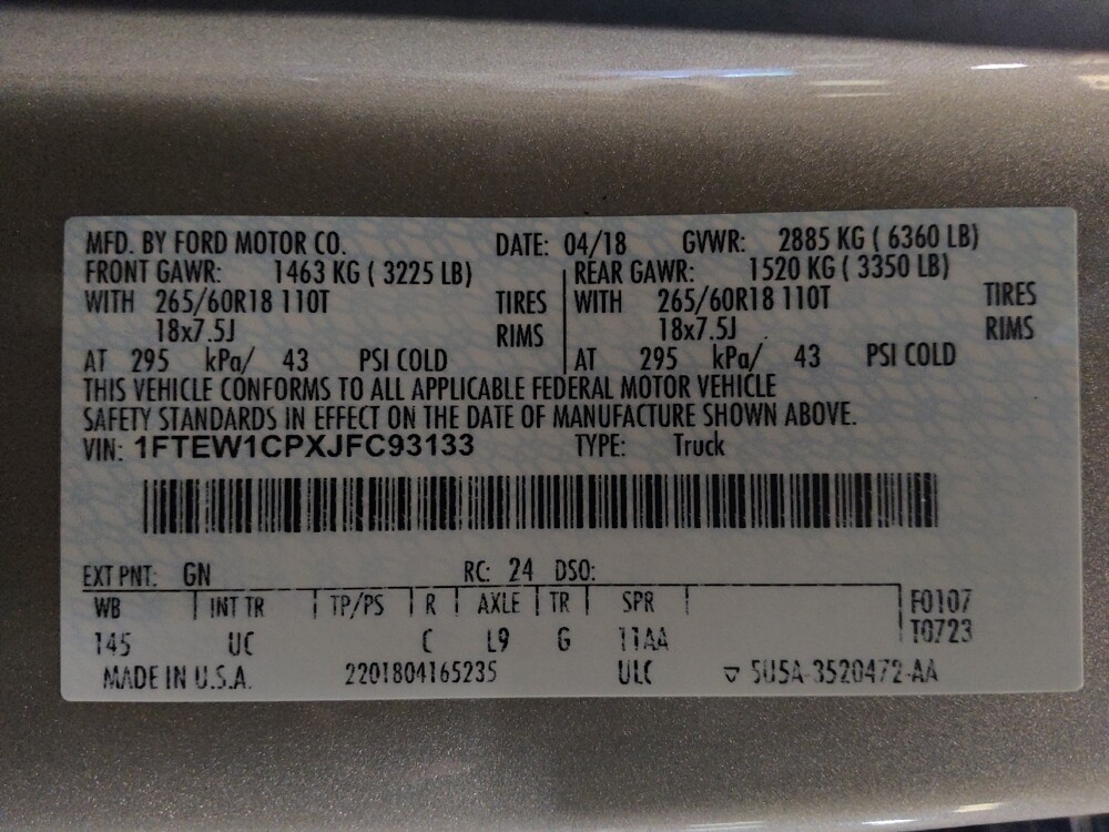 2018 Ford F150 in Sanford, FL 32773 - 18135631 33