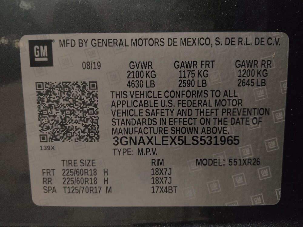 2020 Chevrolet Equinox in Jacksonville, FL 32210 - 18135633 33