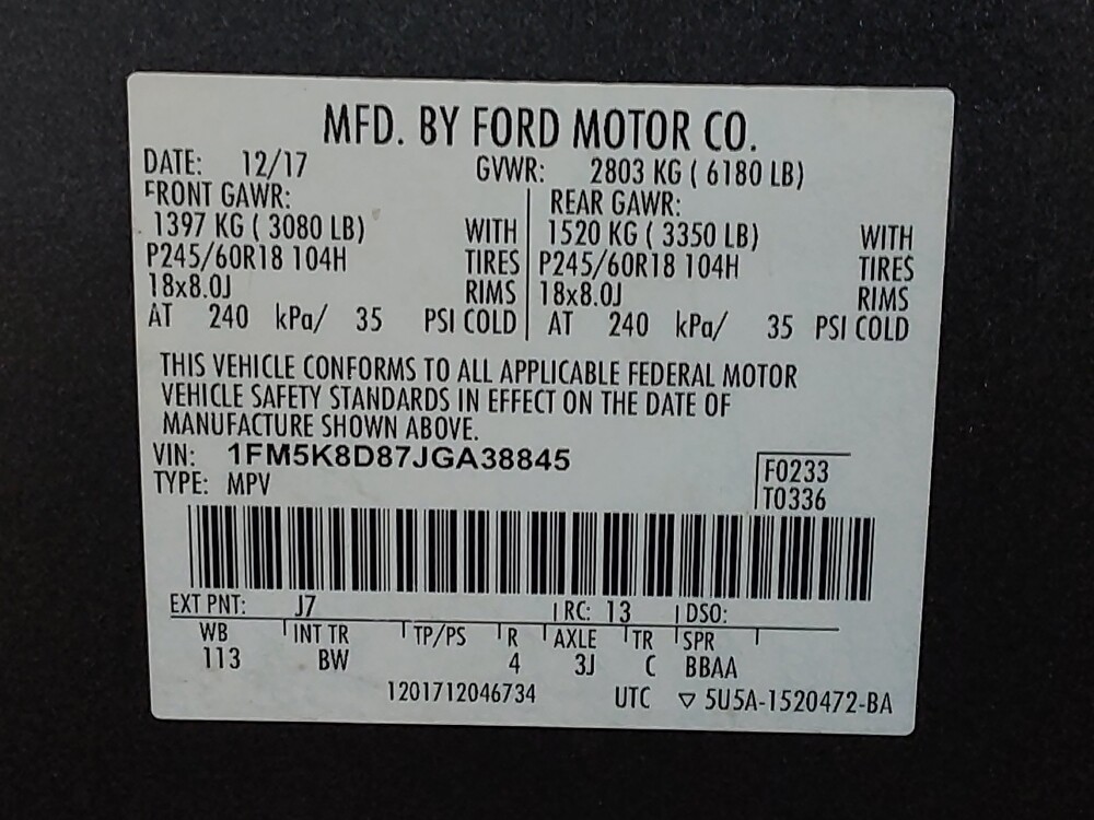 2018 Ford Explorer in Gainesville, FL 32609 - 18135644 33