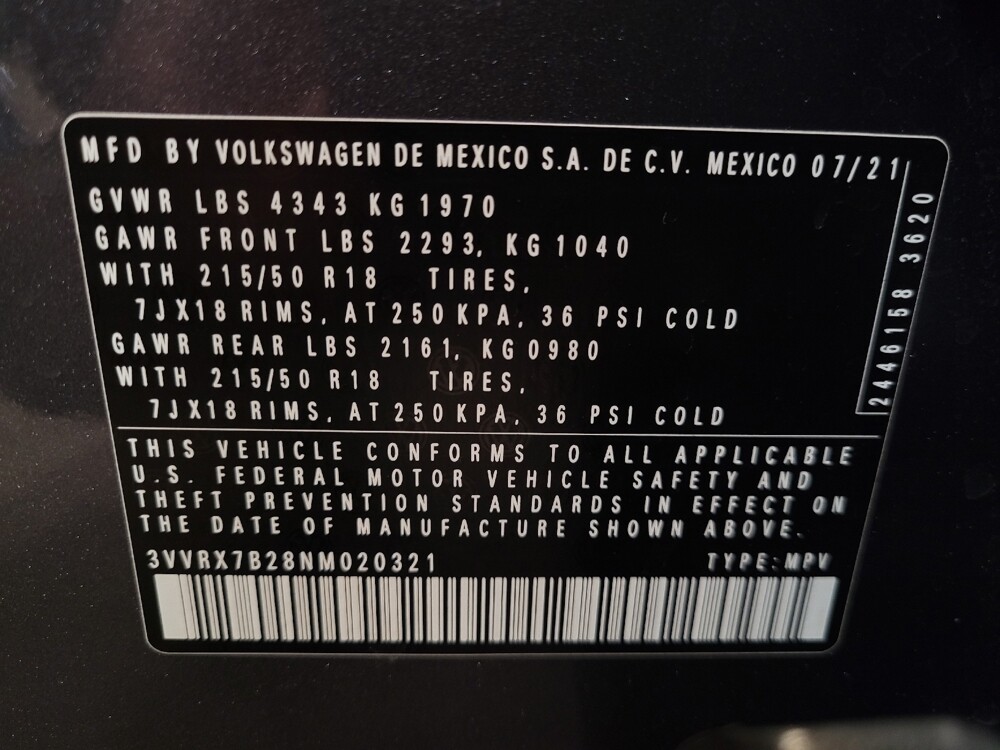 2022 Volkswagen Taos in Sanford, FL 32773 - 18135647 33