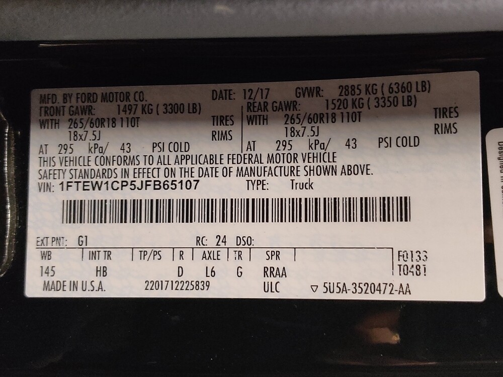 2018 Ford F150 in Salem, VA 24153 - 18135649 33