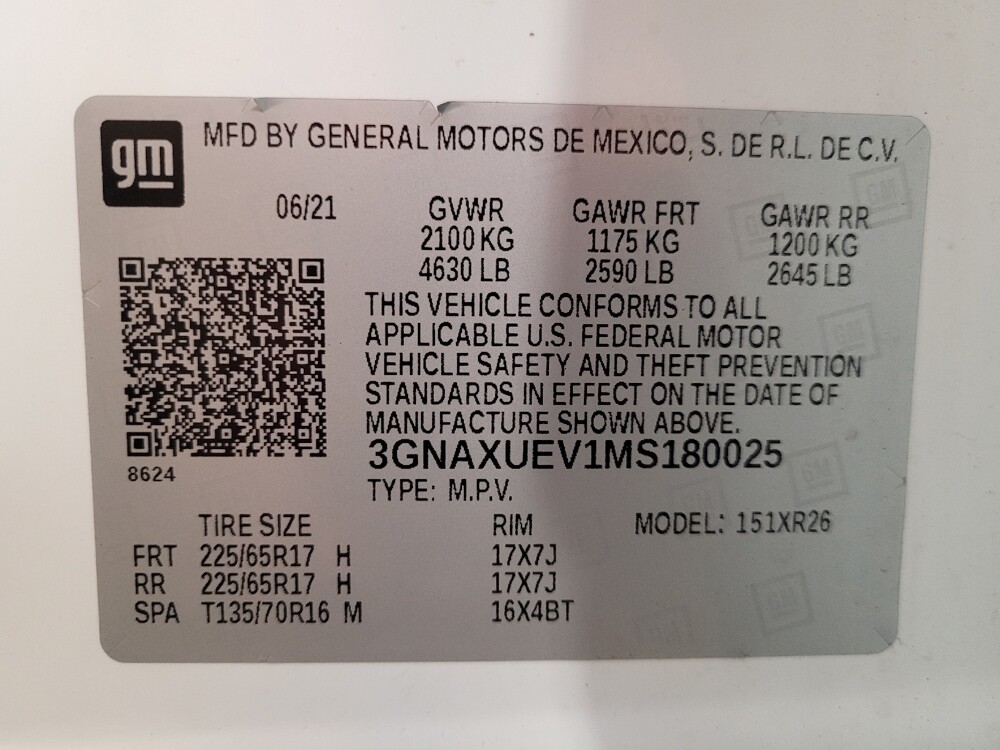2021 Chevrolet Equinox in Jacksonville, FL 32210 - 18135655 33