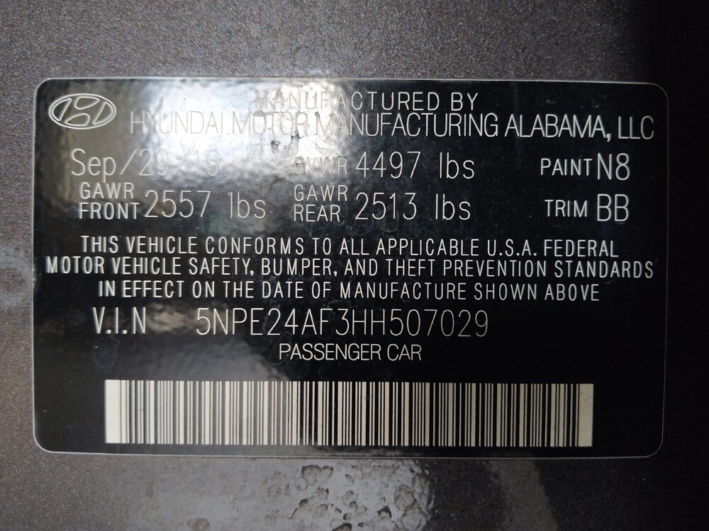 2017 Hyundai Sonata in Salem, VA 24153 - 18135669 33