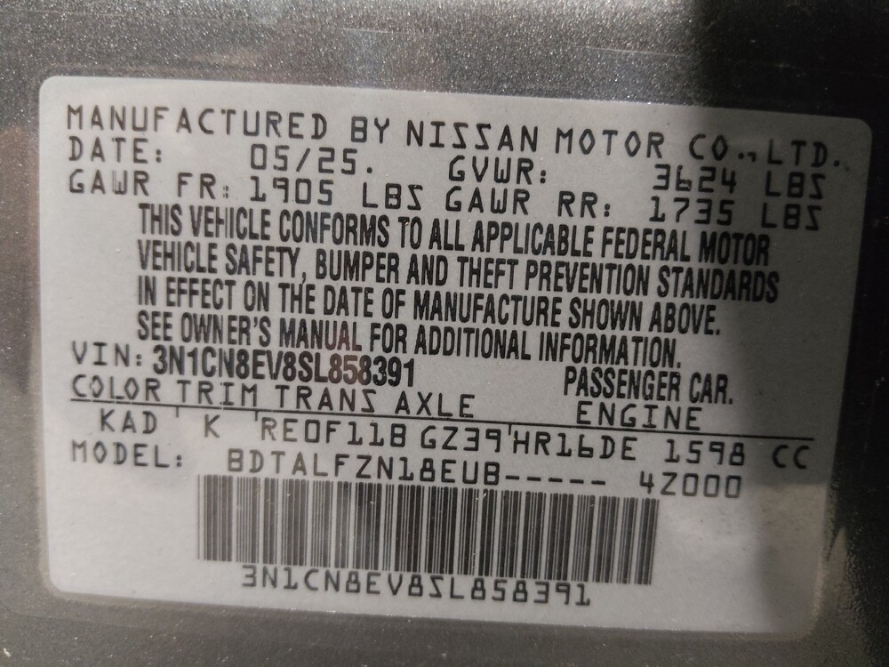 2025 Nissan Versa in Wilmington, NC 28405 - 18135698 33