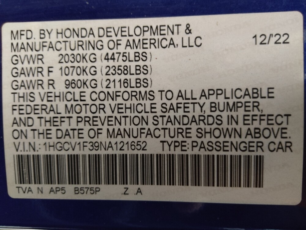 2022 Honda Accord in Albuquerque, NM 87123 - 18135758 33