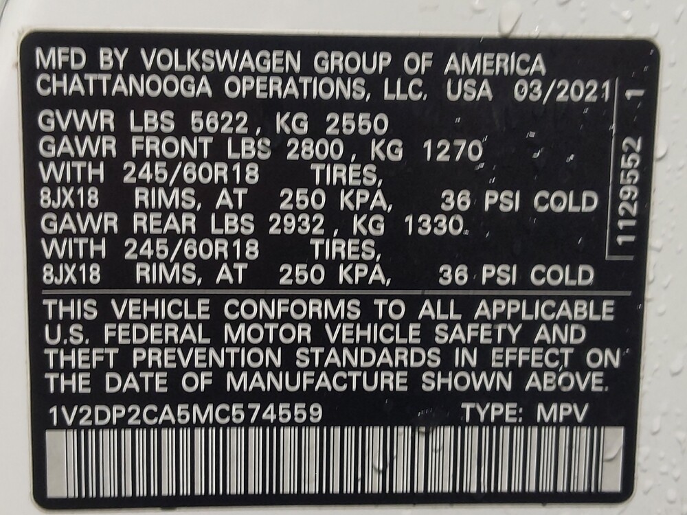 2021 Volkswagen Atlas in Temple, TX 76502 - 18135784 33