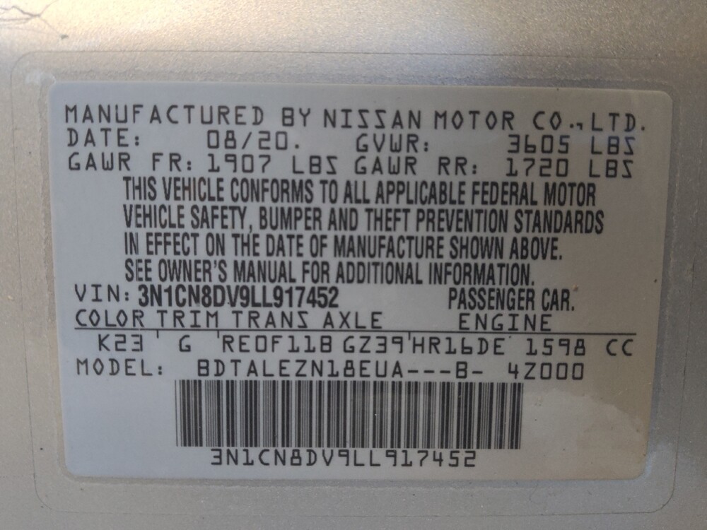 2020 Nissan Versa in Houston, TX 77074 - 18135787 33