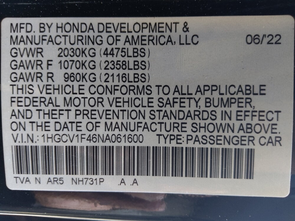 2022 Honda Accord in Tyler, TX 75701 - 18135796 33