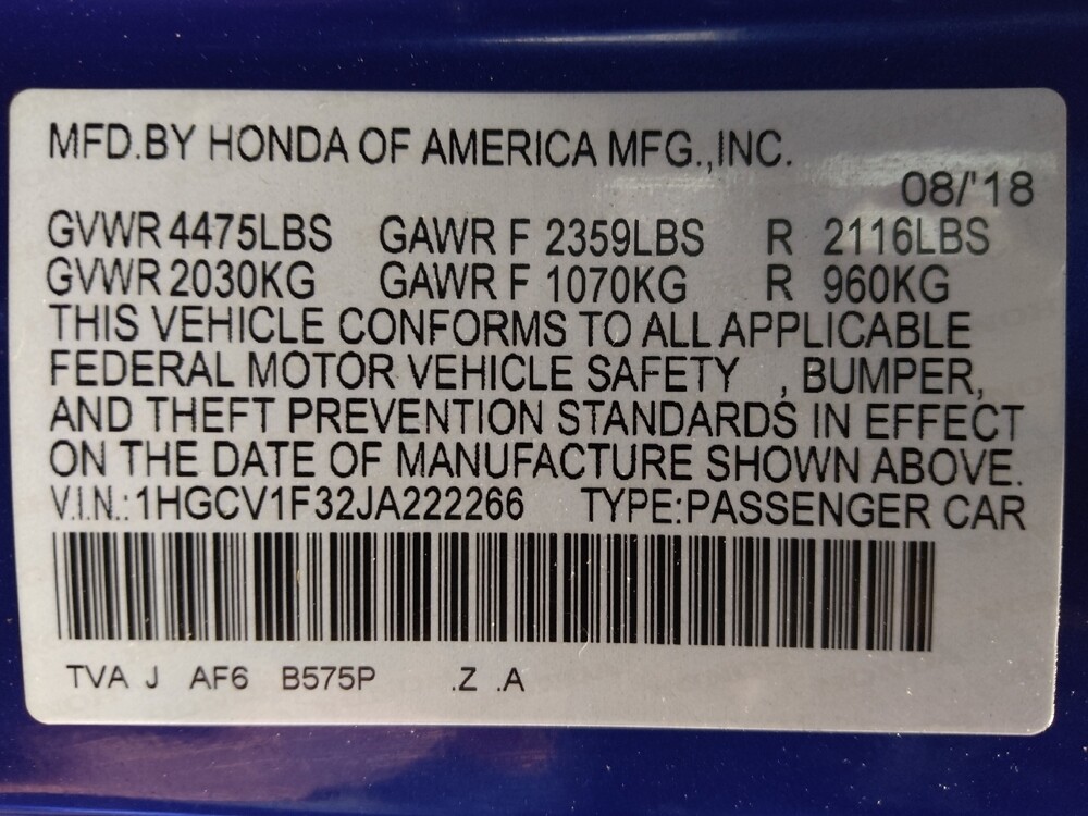 2018 Honda Accord in Houston, TX 77034 - 18135800 33