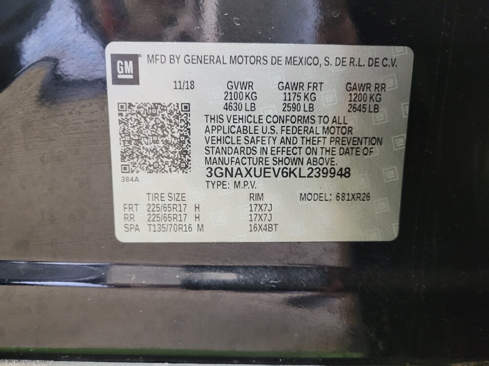 2019 Chevrolet Equinox in Toledo, OH 43617 - 18135841 33