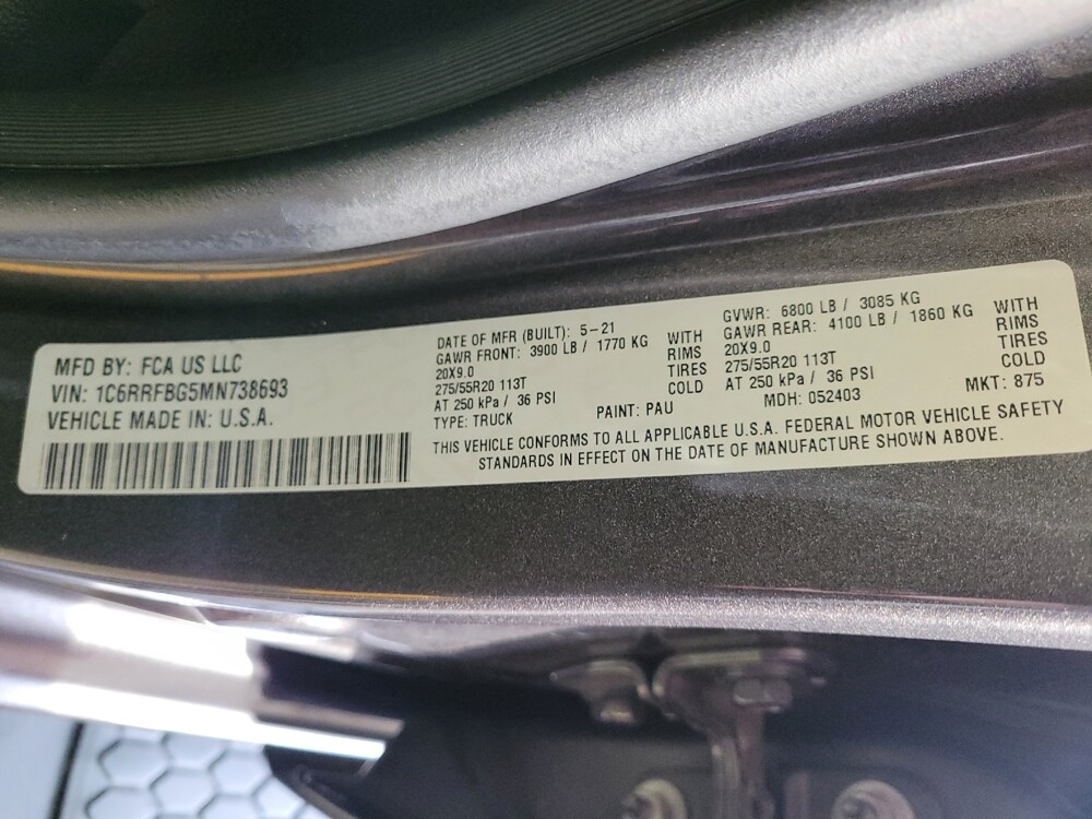 2021 RAM 1500 in Lexington, KY 40509 - 18135854 33