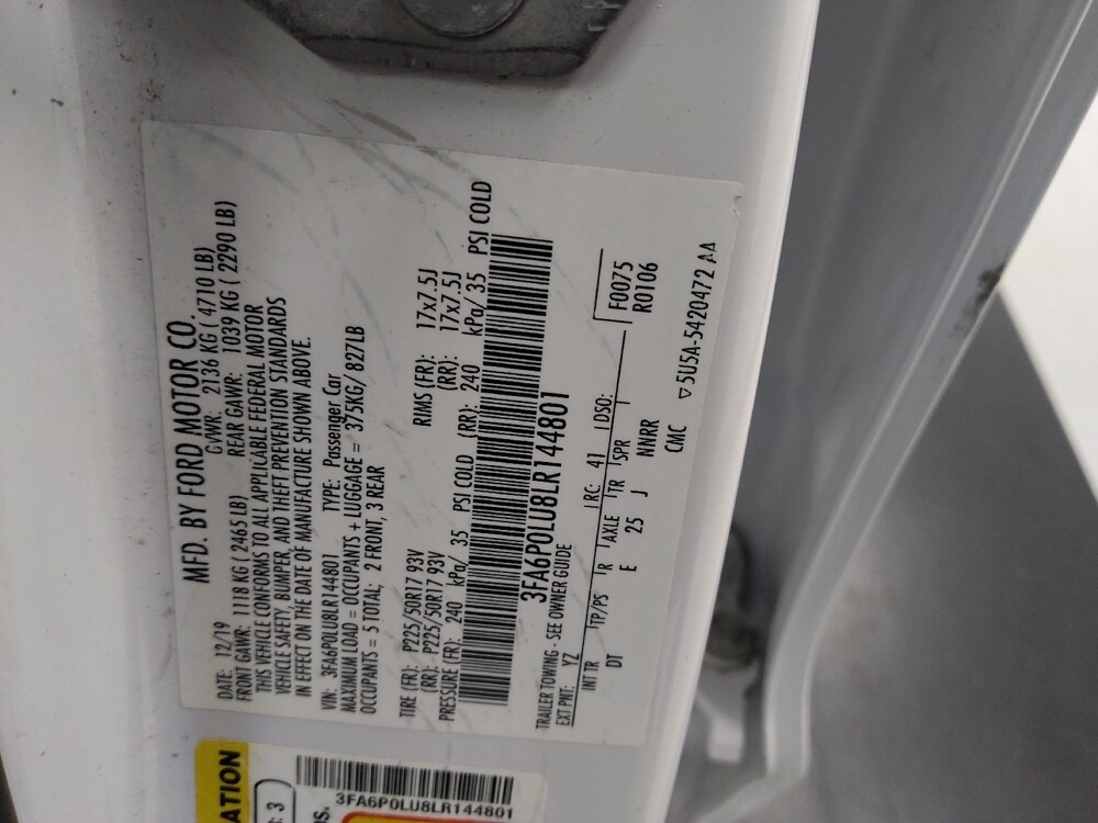 2020 Ford Fusion in St. Louis, MO 63136 - 18135871 33