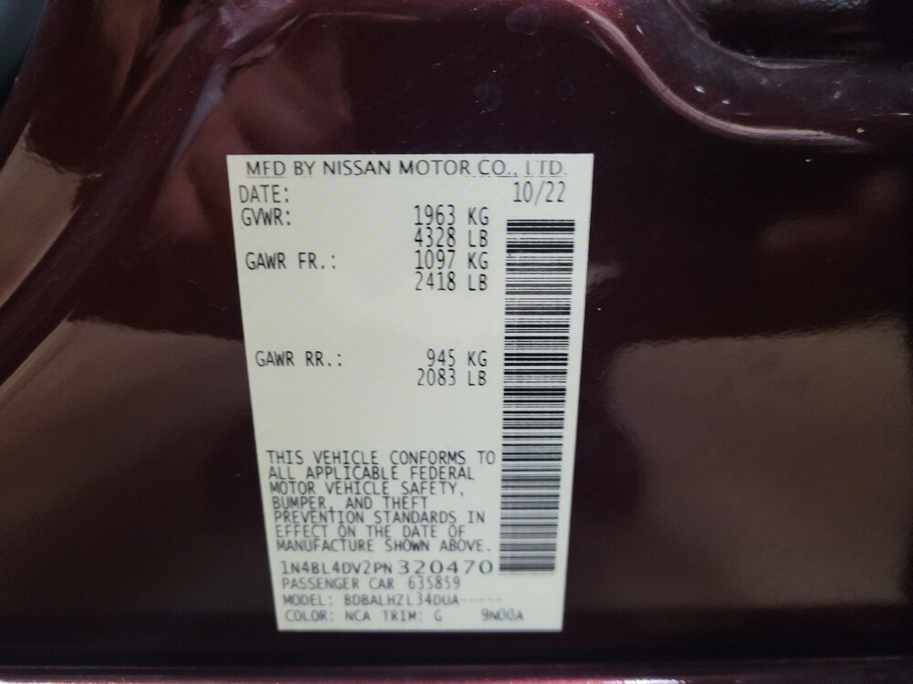 2023 Nissan Altima in Newport News, VA 23601 - 18135875 33