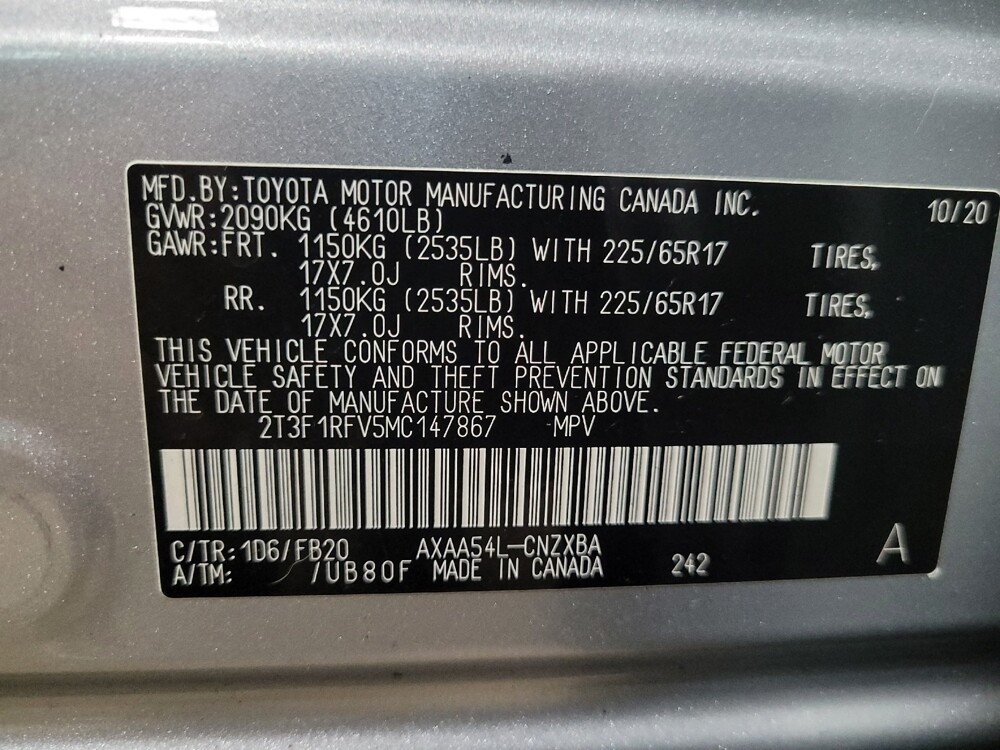 2021 Toyota RAV4 in Glen Burnie, MD 21061 - 18135902 33