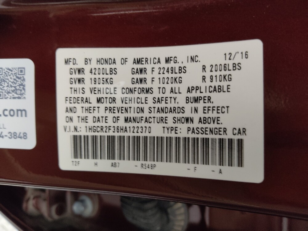 2017 Honda Accord in Springfield, MO 65807 - 18135926 33