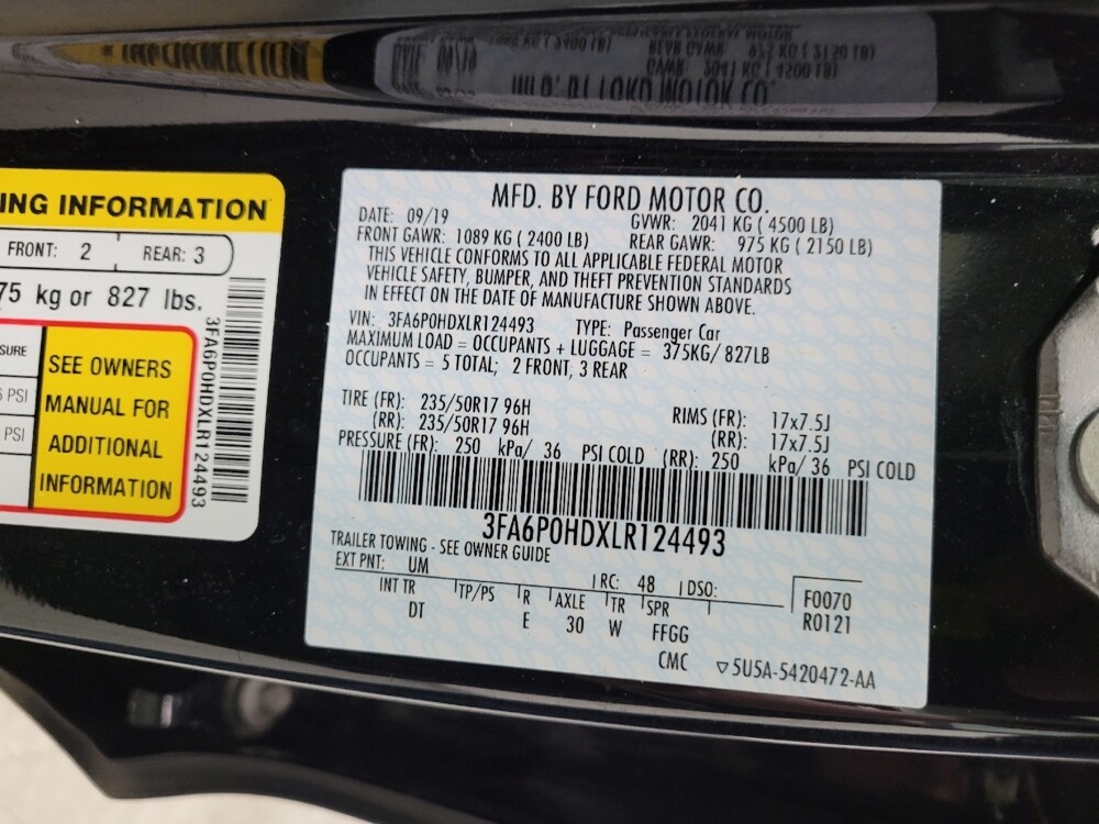 2020 Ford Fusion in Eastpointe, MI 48021 - 18135967 33