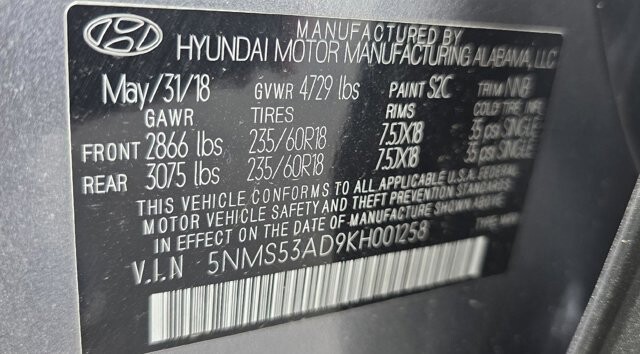 2019 Hyundai Santa Fe in Mesa, AZ 85212 - 18136035 53