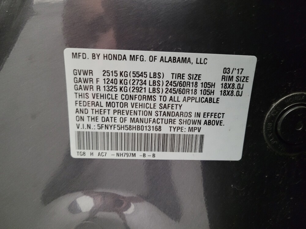 2017 Honda Pilot in Downey, CA 90241 - 18136059 33