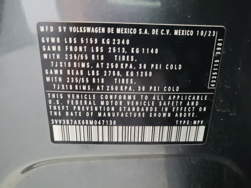 2024 Volkswagen Tiguan in Torrance, CA 90504 - 18136060 33