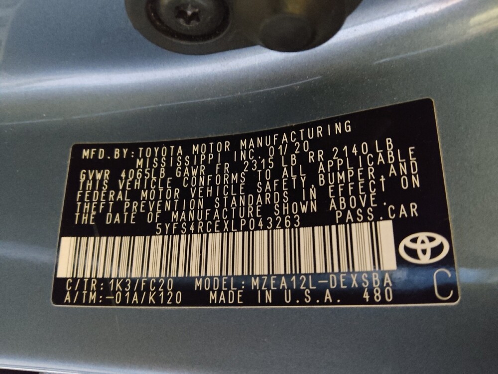 2020 Toyota Corolla in Columbus, GA 31909 - 18136066 33