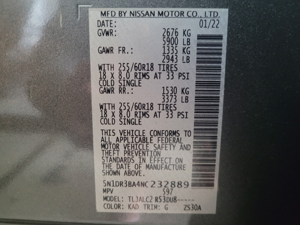 2022 Nissan Pathfinder in Union City, GA 30291 - 18136073 33