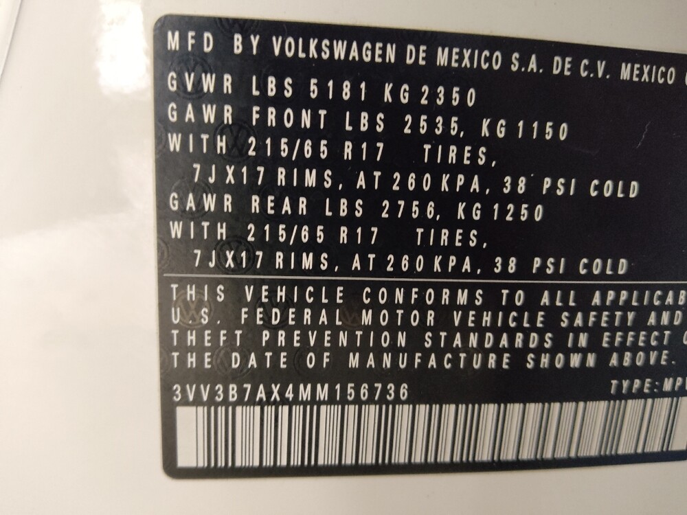 2021 Volkswagen Tiguan in Stone Mountain, GA 30083 - 18136080 33