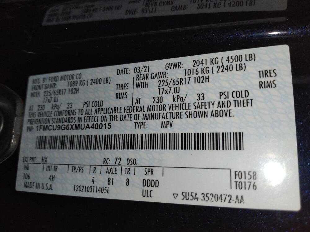 2021 Ford Escape in Lubbock, TX 79424 - 18136114 33