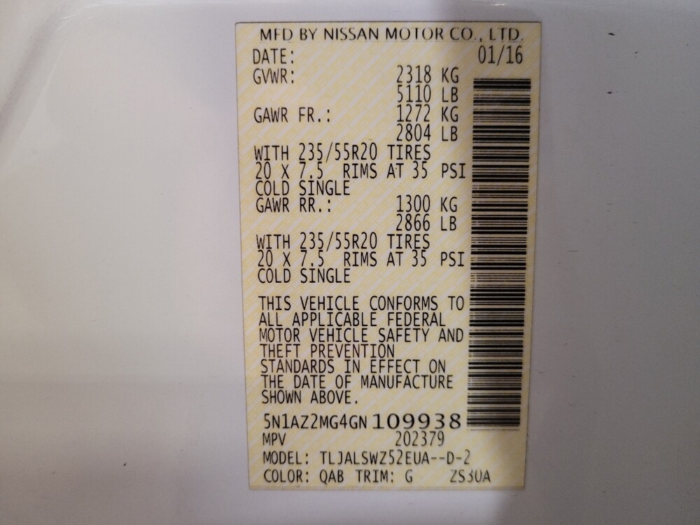 2016 Nissan Murano in Sanford, FL 32773 - 18136130 33