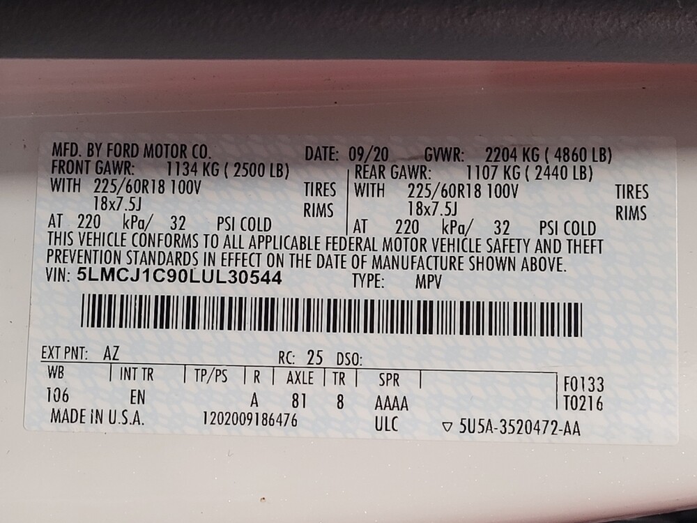 2020 Lincoln Corsair in Gainesville, FL 32609 - 18136144 33