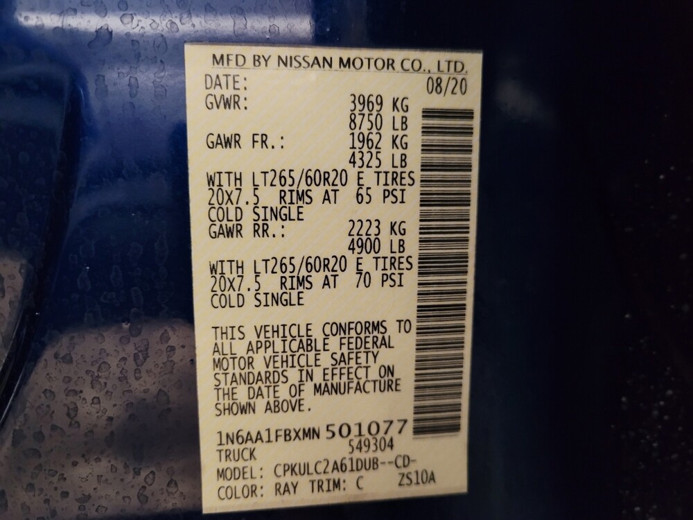 2021 Nissan Titan in Orlando, FL 32808 - 18136145 33