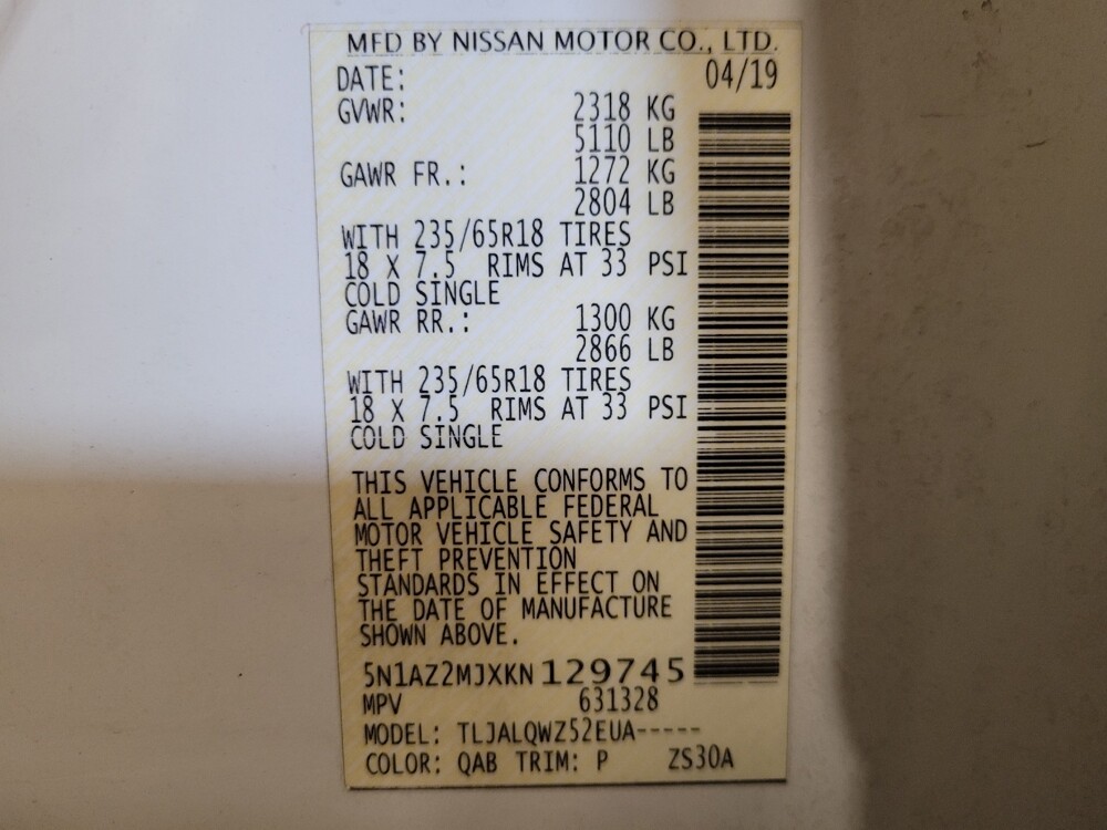 2019 Nissan Murano in Sanford, FL 32773 - 18136161 33