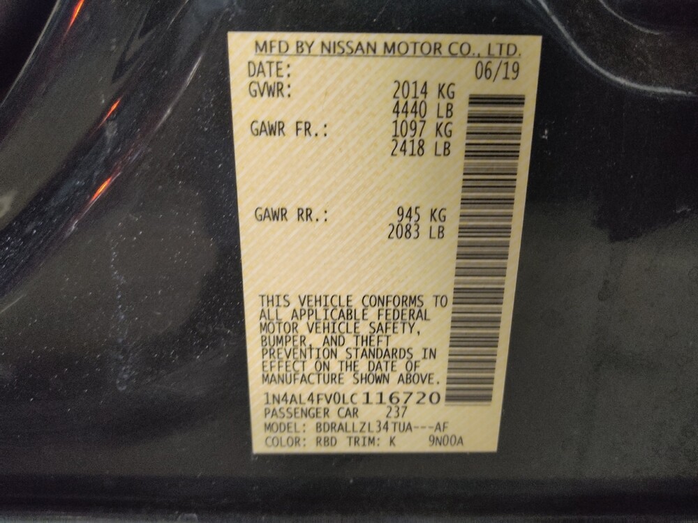 2020 Nissan Altima in Salem, VA 24153 - 18136162 33