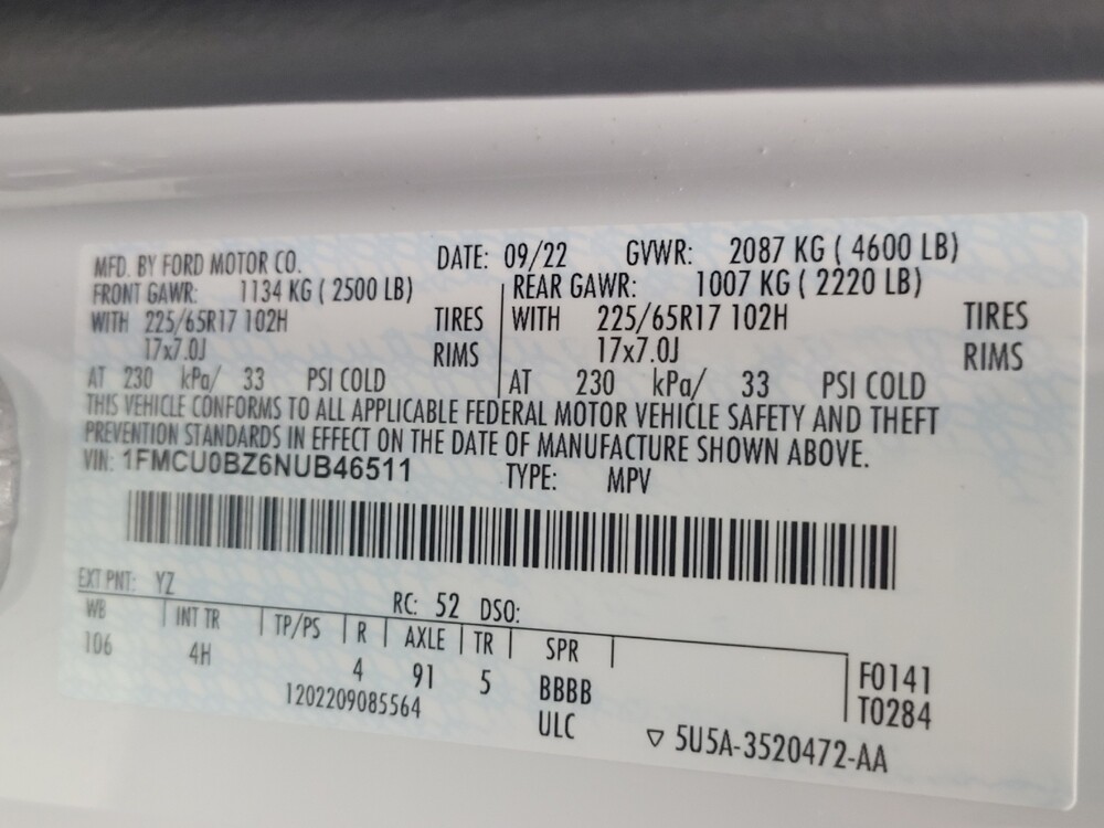 2022 Ford Escape in Antioch, TN 37013 - 18136214 33