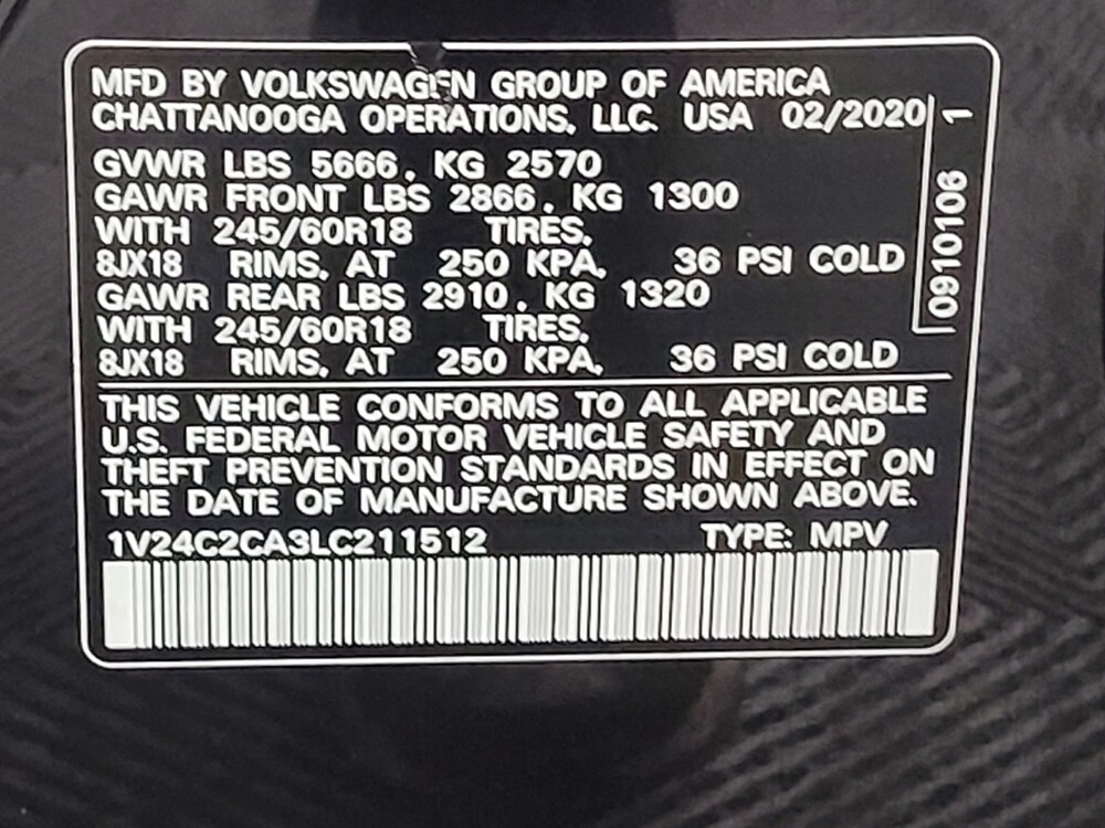 2020 Volkswagen Atlas in Houston, TX 77034 - 18136220 33