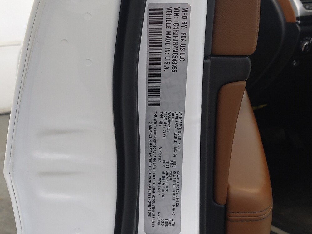 2021 Jeep Grand Cherokee in Fairfield, OH 45014 - 18136239 33