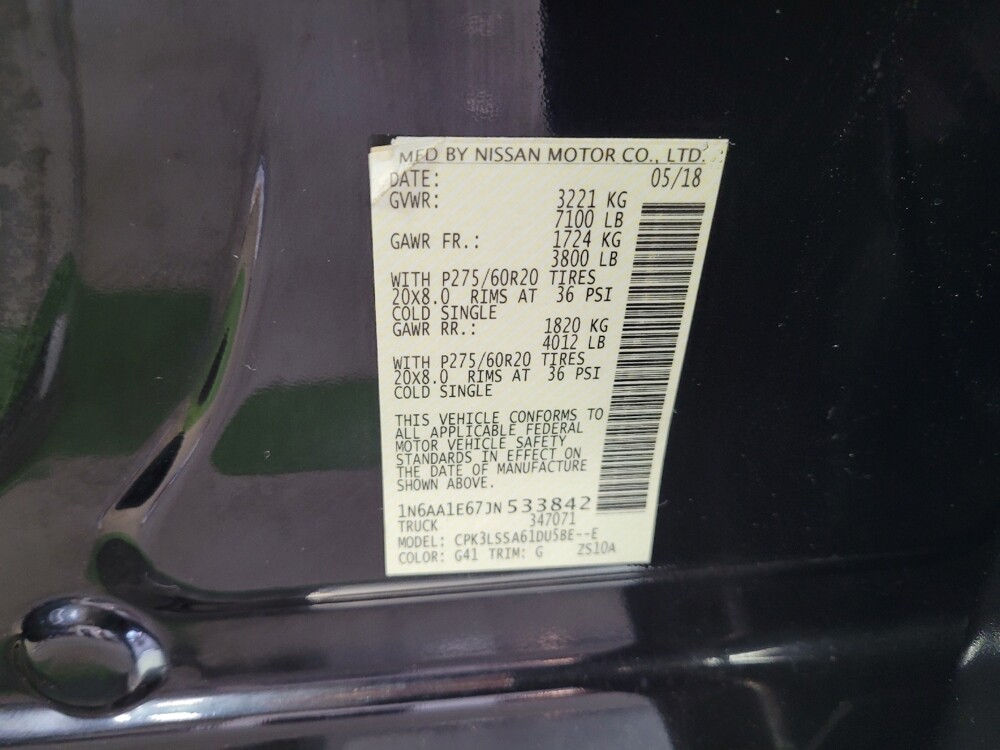 2018 Nissan Titan in Fairfield, OH 45014 - 18136243 33