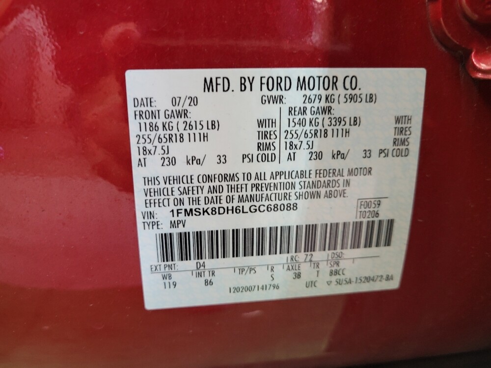 2020 Ford Explorer in Fairfield, OH 45014 - 18136253 33