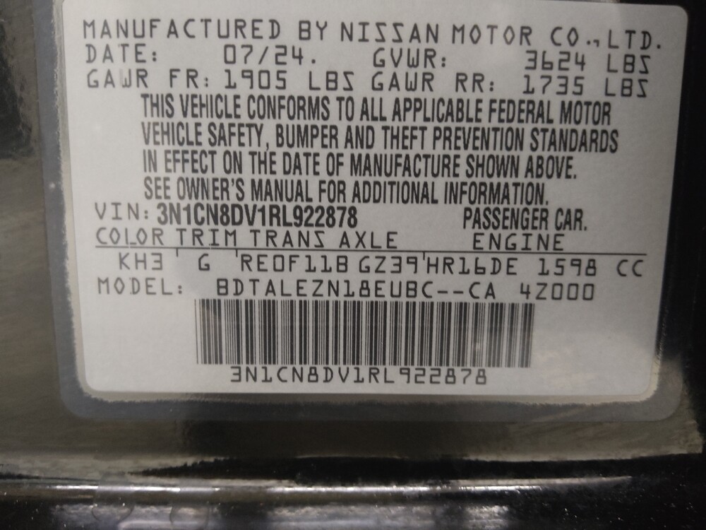 2024 Nissan Versa in St. Louis, MO 63125 - 18136284 33