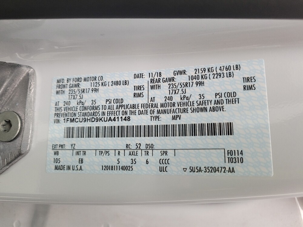 2019 Ford Escape in Taylor, MI 48180 - 18136313 33