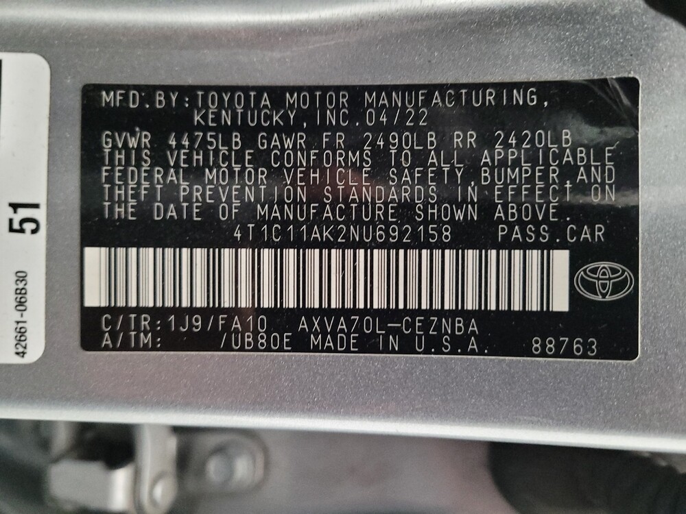 2022 Toyota Camry in Torrance, CA 90504 - 18136392 33