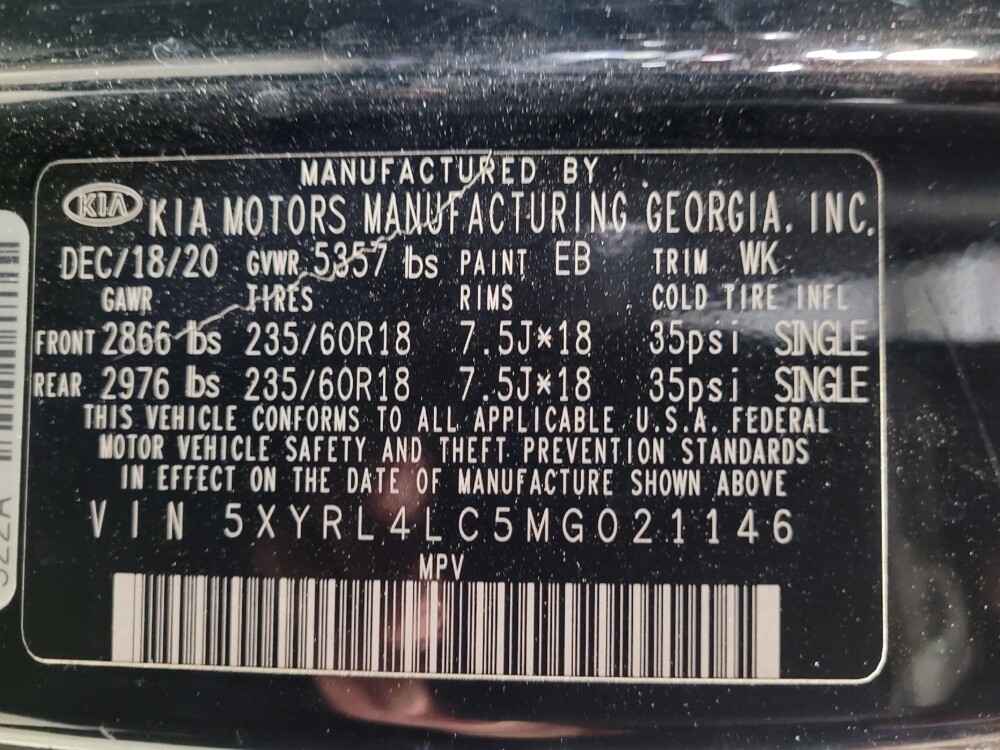 2021 Kia Sorento in Downey, CA 90241 - 18136393 33
