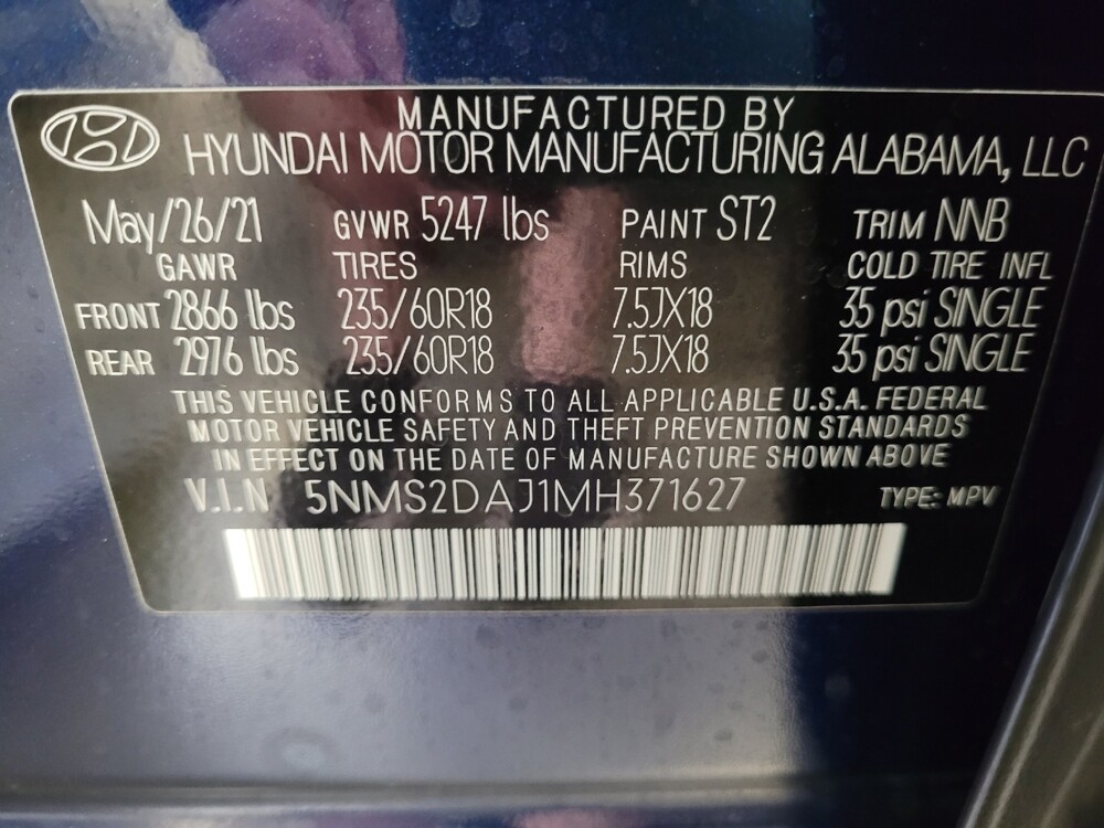 2021 Hyundai Santa Fe in Riverside, CA 92504 - 18136394 33